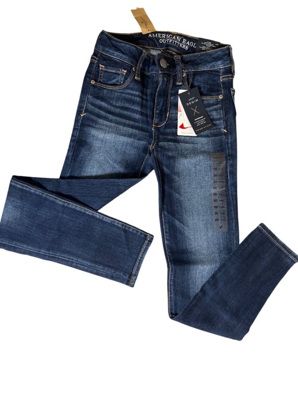 American Eagle Super Super Stretch Skinny Jeans - NWT Size 00 Short (00S)